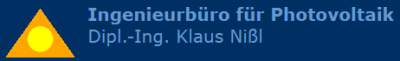 Ingenieurbüro für Photovoltaik Klaus Nißl
