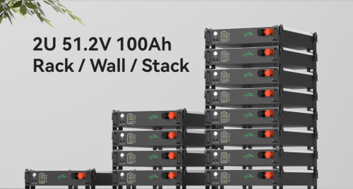 2U 51.2V 100Ah Auto parallel technology battery pack